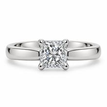 Load image into Gallery viewer, Princess Cut Diamond Engagement Ring