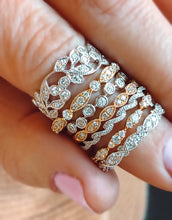 Load image into Gallery viewer, Floral Inspired Diamond Band