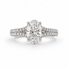 Load image into Gallery viewer, Oval Lab Diamond Engagement Ring
