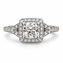 Load image into Gallery viewer, Princess Cut Diamond Engagement Ring
