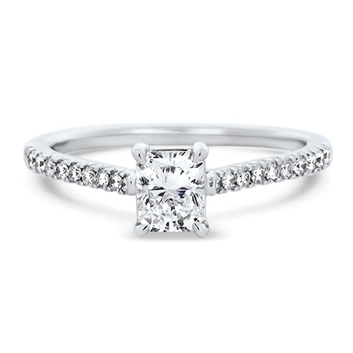 Radiant-Shaped Diamond Engagement Ring