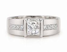Load image into Gallery viewer, Princess Cut Diamond Engagement Ring

