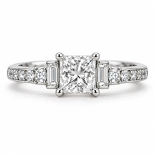 Load image into Gallery viewer, Princess Cut Diamond Engagement Ring
