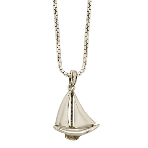 Sterling Silver Okoboji Sailboat Pendant