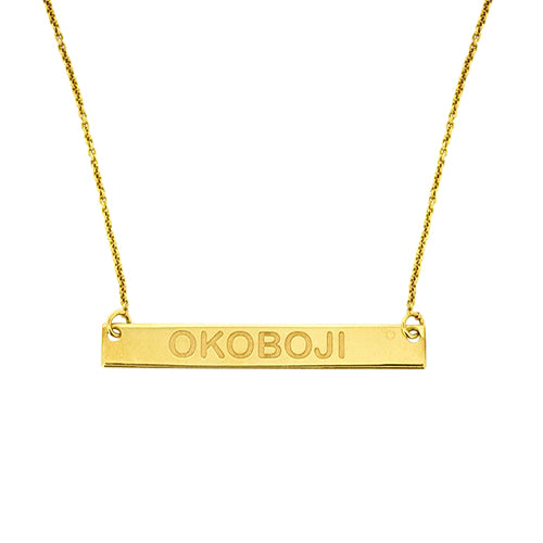 10KY Okoboji Bar Necklace