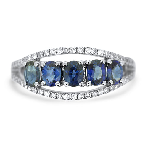 Sapphire & Diamond Ring