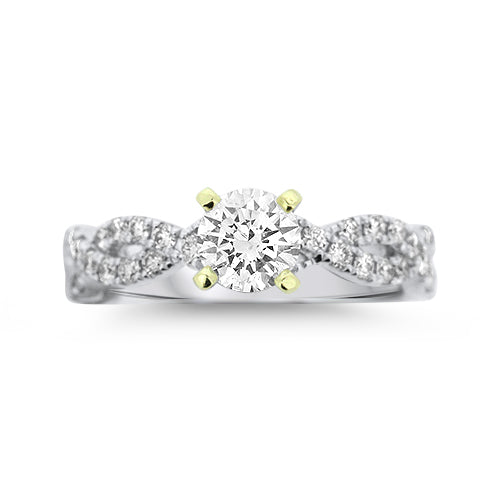 Round Cut Diamond Engagment Ring