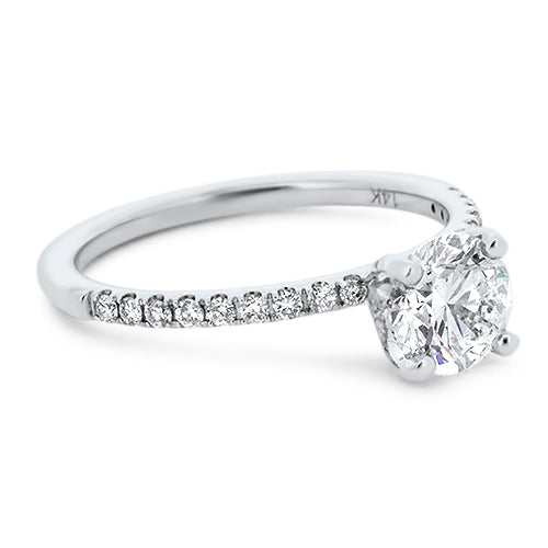 Round-Shaped Diamond Engagement Ring