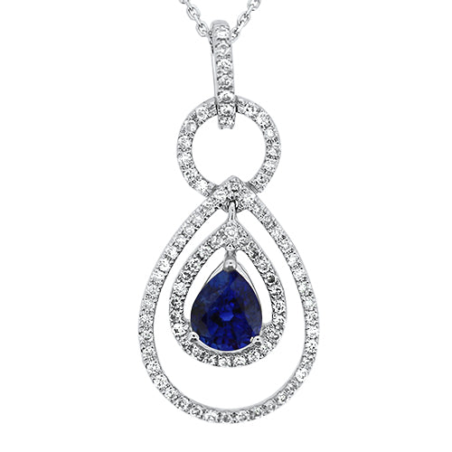 Sapphire and Diamond Pendant