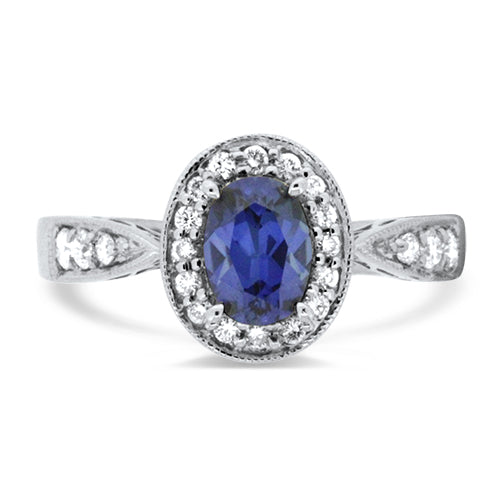 Sapphire & Diamond Ring