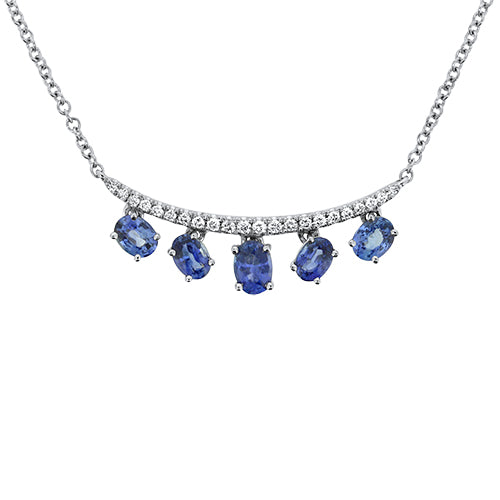 Sapphire & Diamond Necklace