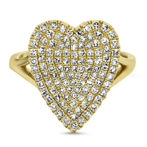 Diamond Heart Shape Ring