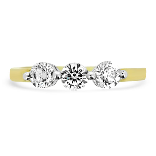 Three Stone Diamond Anniversary Band