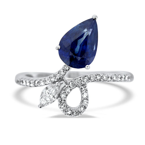 Diamond and Sapphire Ring