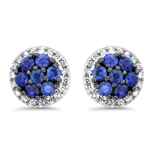 Sapphire and Diamond Earrings