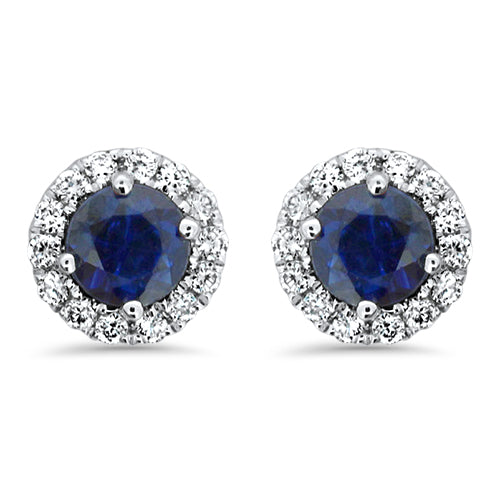 Sapphire and Diamond Earrings