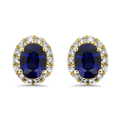 Sapphire & Diamond Earrings