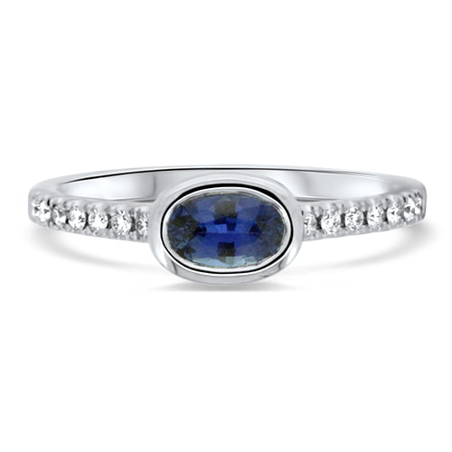 Sapphire & Diamond Ring