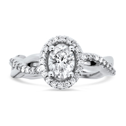 Oval Diamond Engagement Ring