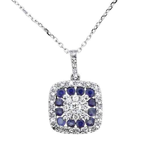 Sapphire & Diamond Pendant