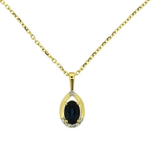 Sapphire & Diamond Pendant