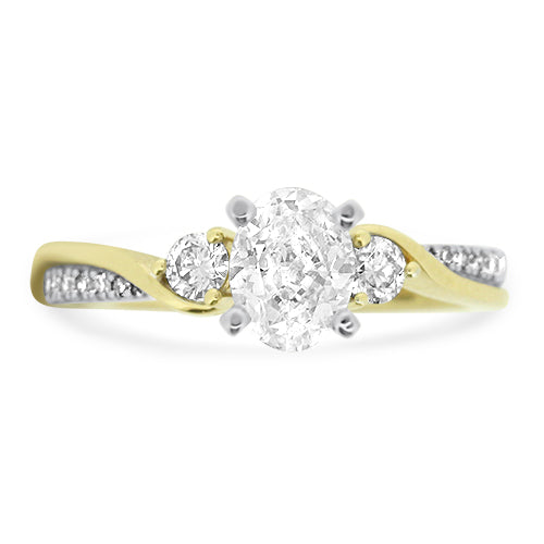 Oval Diamond Engagement Ring