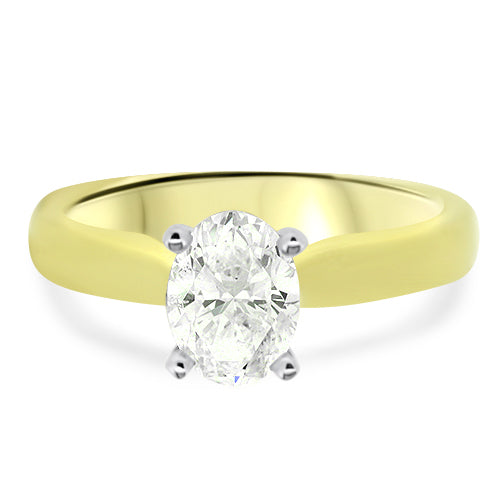 Oval Diamond Engagement Ring