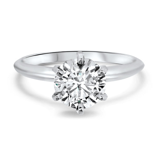 Round Diamond Solitaire Engagement Ring