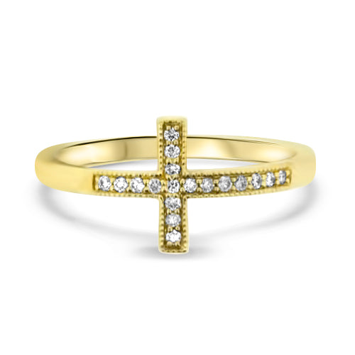 Diamond Cross Ring