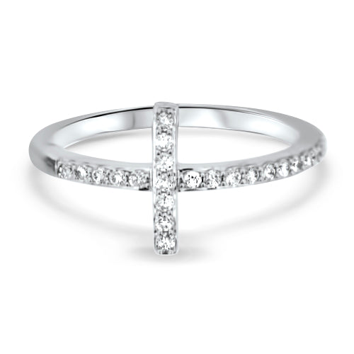 Diamond Cross Ring