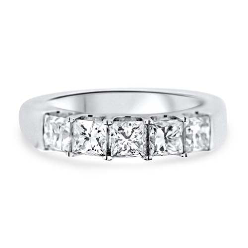 Princess Cut Diamond Stacker Ring