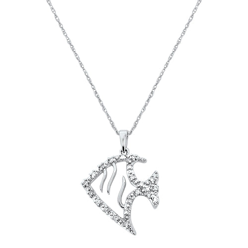 Okoboji Diamond Fish Pendant