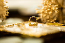 Load image into Gallery viewer, Diamond Yellow Gold Hoops

