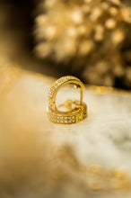Load image into Gallery viewer, Diamond Yellow Gold Hoops
