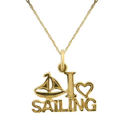 I Love Sailing Okoboji Pendant
