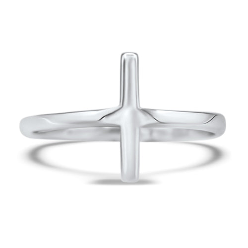 Sterling Silver Cross Ring