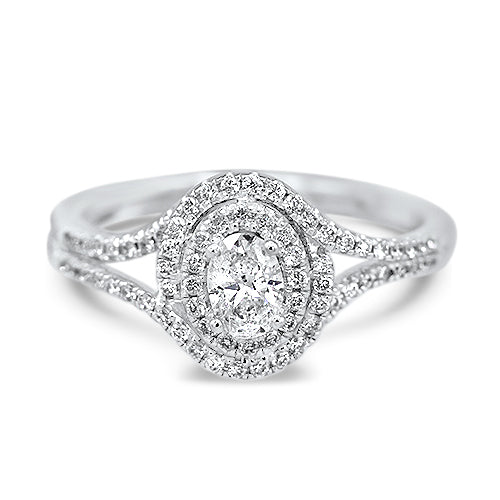 Oval Diamond Engagement Ring