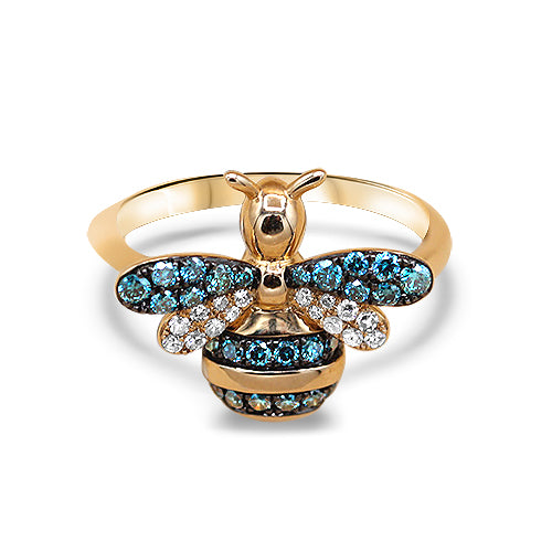 Blue diamond Ring