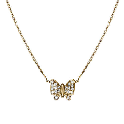 Diamond Butterfly Necklace