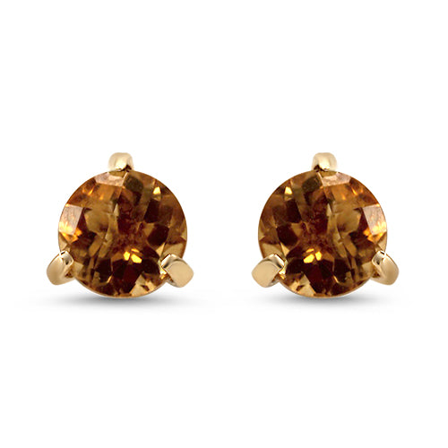 Citrine Stud Earrings