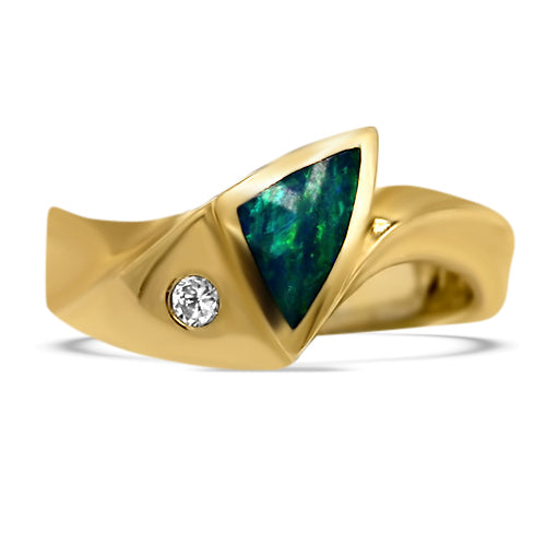 Opal and Diamond Ring