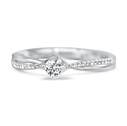 White Gold Diamond Engagement Ring