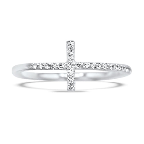 Diamond Cross Ring