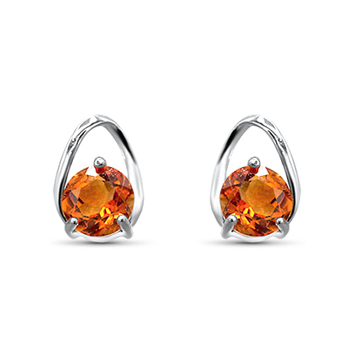 Citrine Stud Earrings