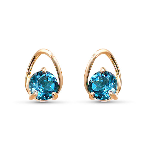 Blue Topaz Earrings