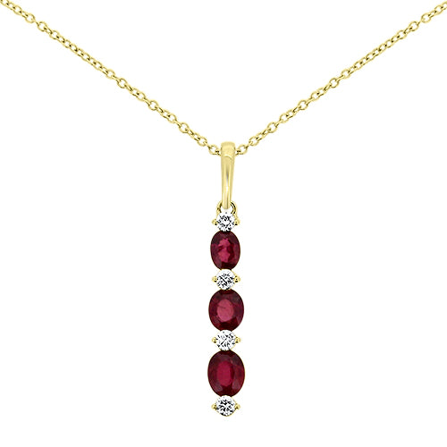 Ruby and Diamond Pendant