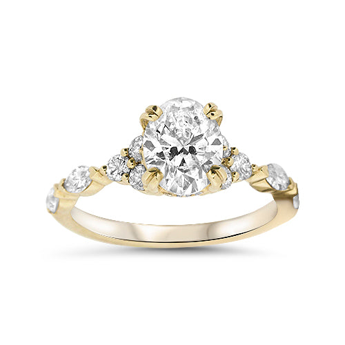 Oval Diamond Engagement Ring