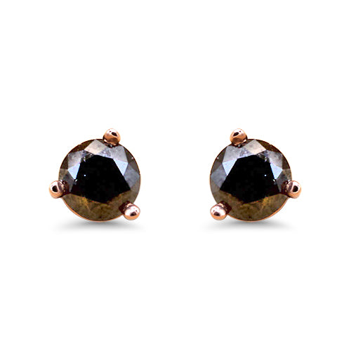 Black Diamond Stud Earring