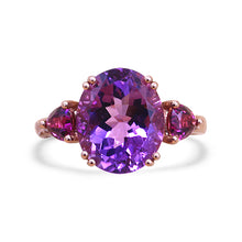 Load image into Gallery viewer, Amethyst and Diamond Ring
