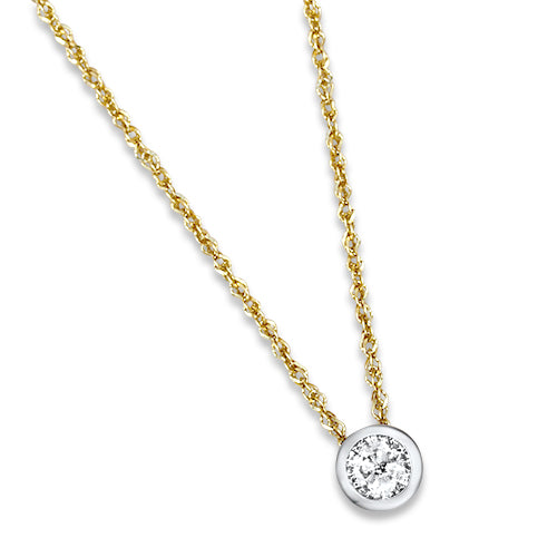 Two Toned Diamond Necklace
